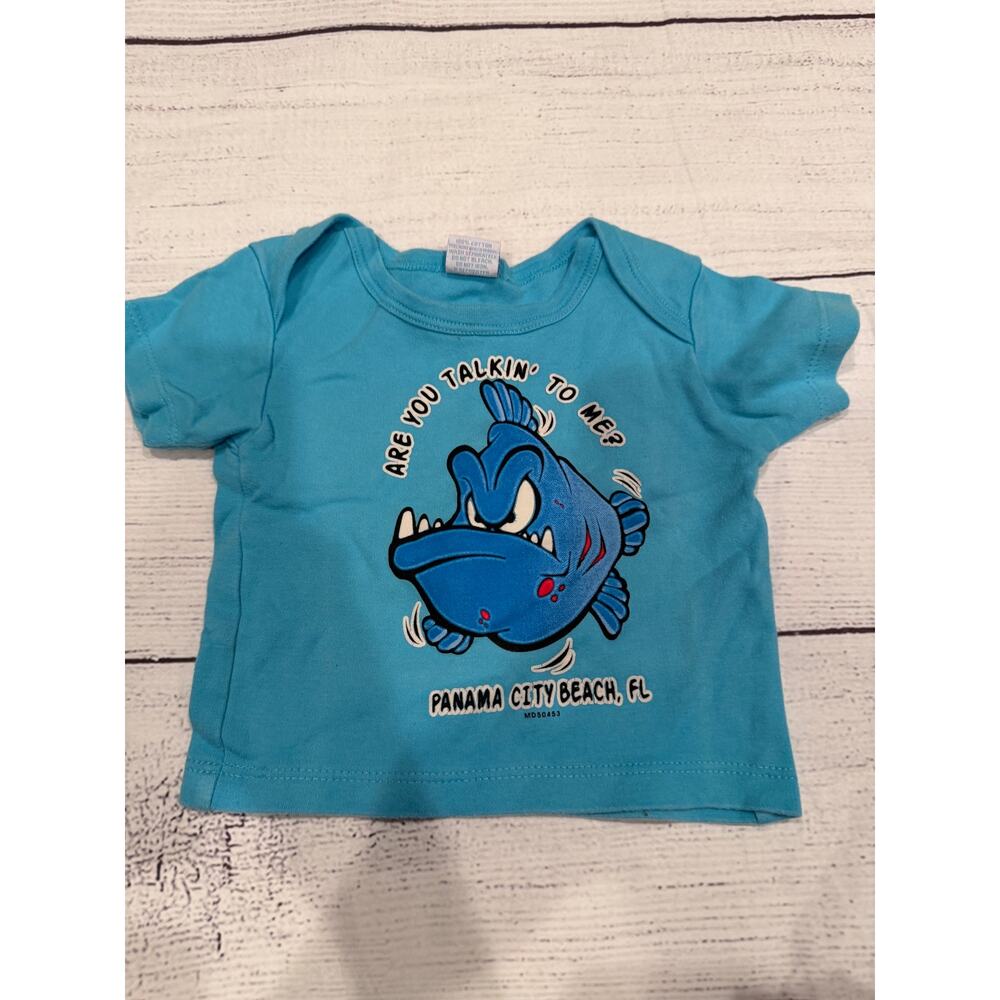Panama City Beach Flo “Are you talking to me” Fish Shirt Size 12 months